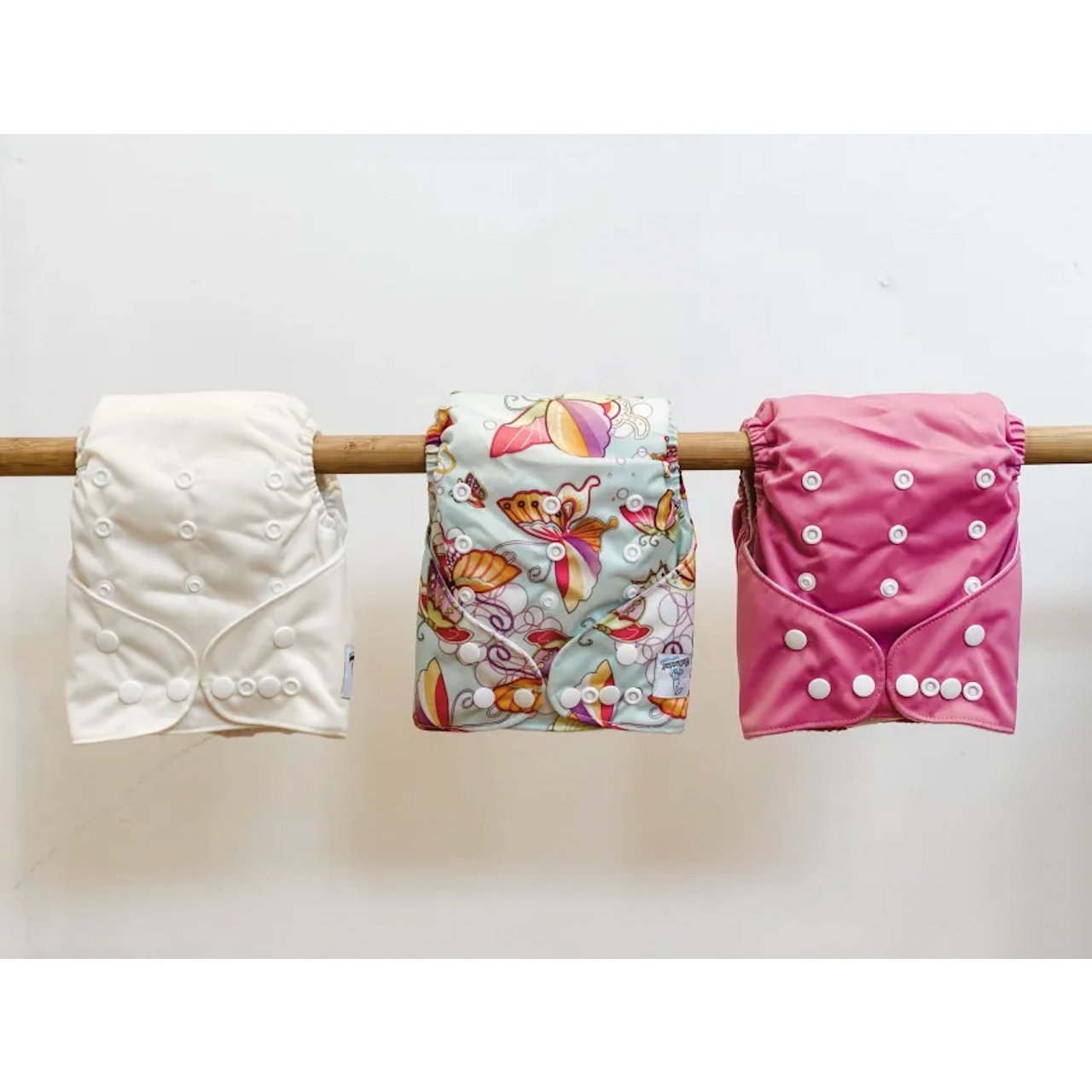 3 Cottontail Modern Cloth Nappy - Fairy Butterfly Trio Pack - Little Kids Business