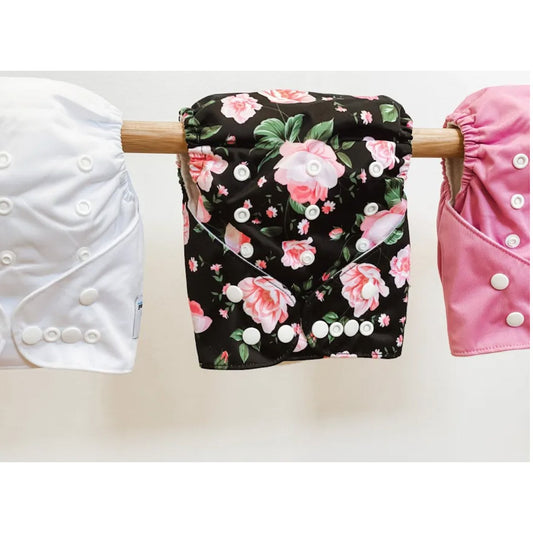3 Cottontail Modern Cloth Nappy - Pretty Rose Trio Pack - Little Kids Business