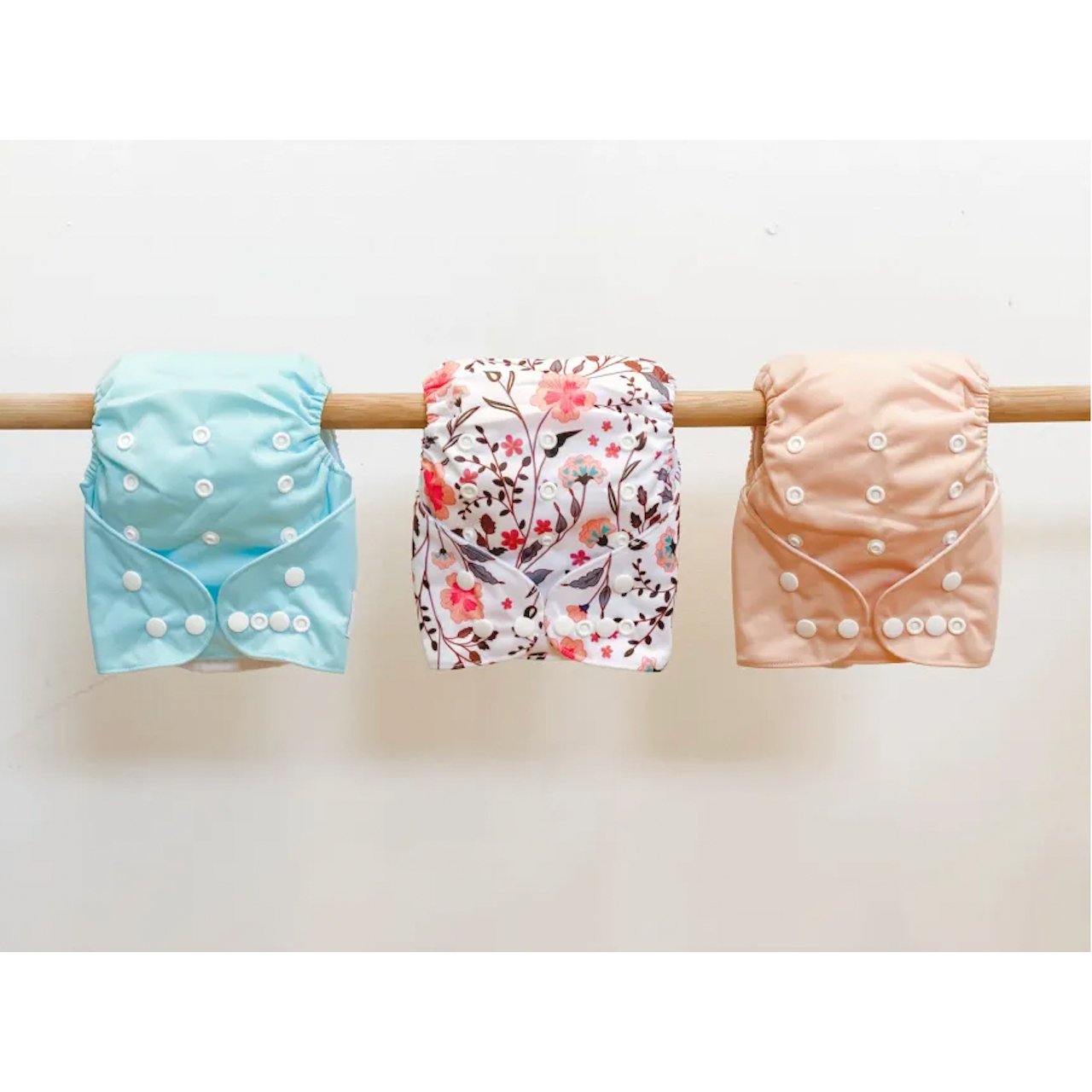 3 Cottontail Modern Cloth Nappy - Wild Flower Trio Pack - Little Kids Business