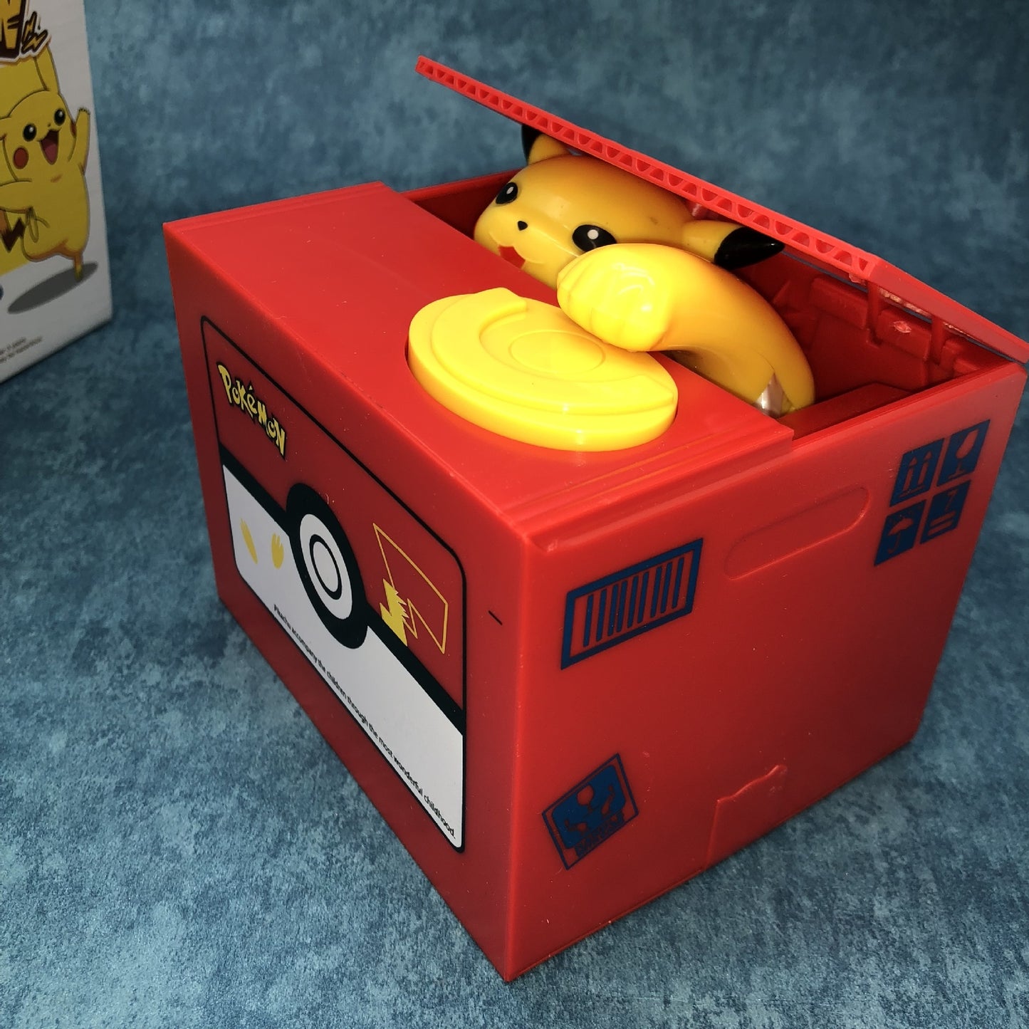 Electronic Money Box Pokemon Pikachu Piggy Bank Coin Box Automatic for Savings, Kids Birthday or Gift