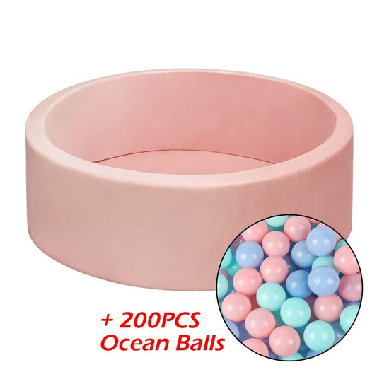90X30cm Ocean Ball Pit Soft Baby Kids Play Pit + 200PCS Macaron Ocean Balloons - Little Kids Business