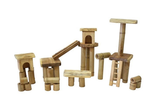 Bamboo Building set with house - Little Kids Business