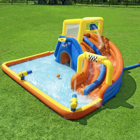 Bestway Inflatable Water Slide Jumping Castle Double Slides for Pool Playground - Little Kids Business