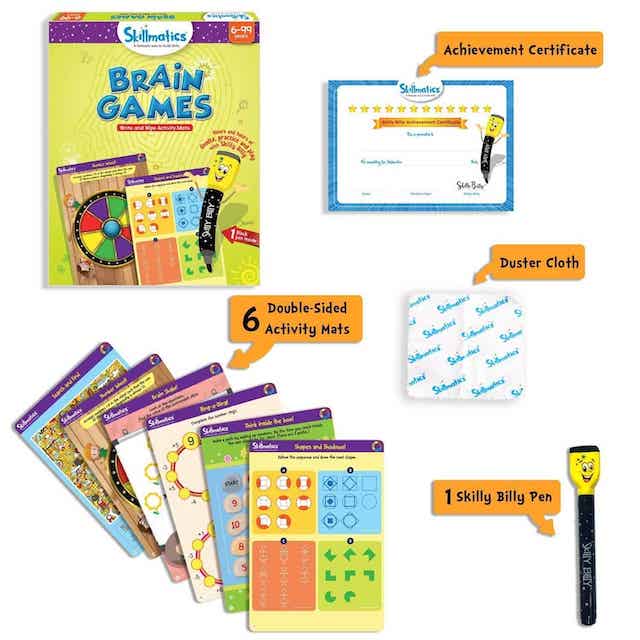 Brain Games - Teach Children Think And Reason Approach - Educational Activity Games For Kids - Little Kids Business