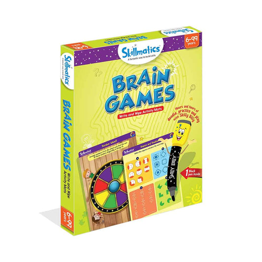Brain Games - Teach Children Think And Reason Approach - Educational Activity Games For Kids - Little Kids Business