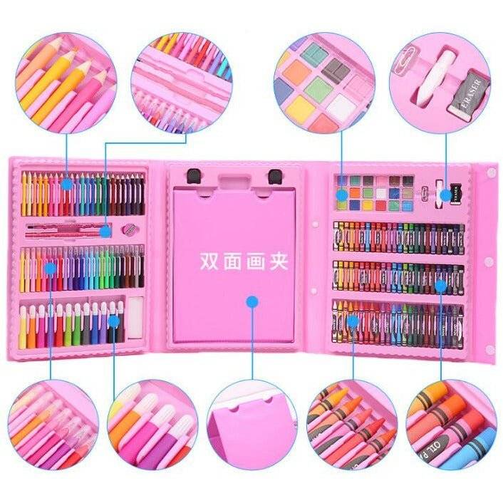 Children's 208 - Piece Painting and Stationery Set with Easel - Little Kids Business