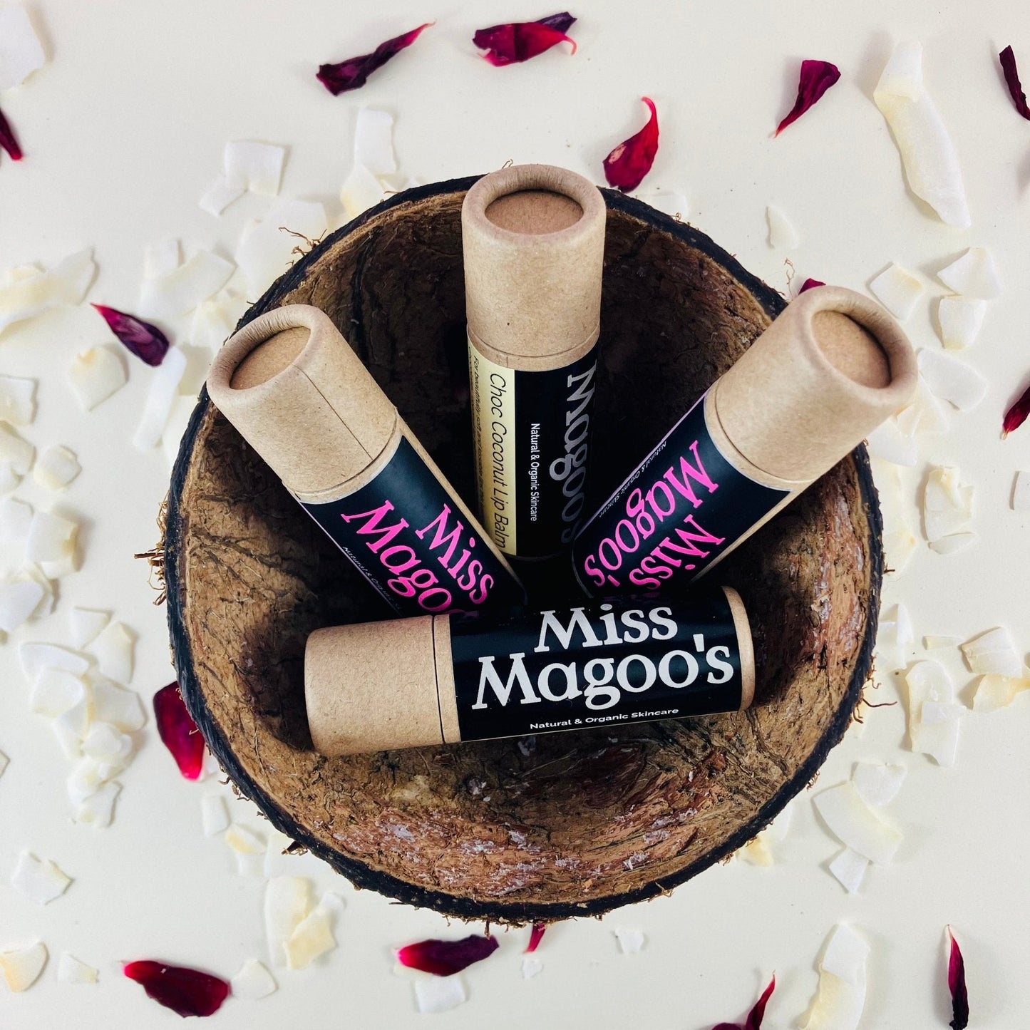 Choc Coconut and Rose Blush Lip Balm Duo - Little Kids Business