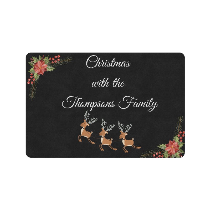 Christmas Family Doormat Personalised 24"x16"(Made in Australia) - Little Kids Business