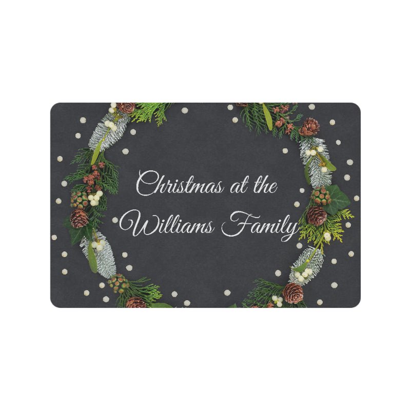 Christmas Family Doormat - Personalised 4"x16" (Made in Australia) - Little Kids Business