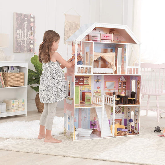 Dollhouse with Furniture for kids - Little Kids Business