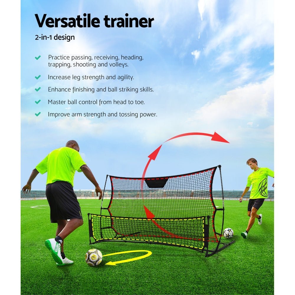 Everfit Portable Soccer Rebounder Net Volley Training Football Goal Trainer XL - Little Kids Business