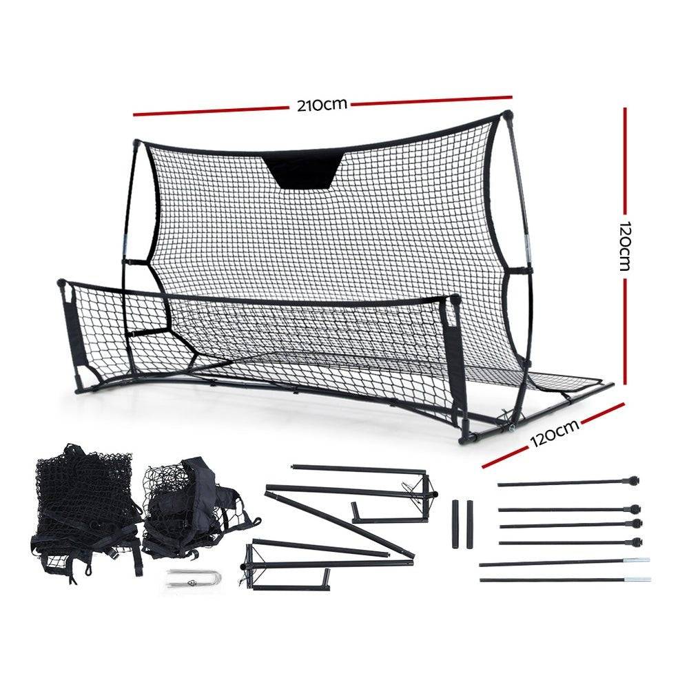 Everfit Portable Soccer Rebounder Net Volley Training Football Goal Trainer XL - Little Kids Business