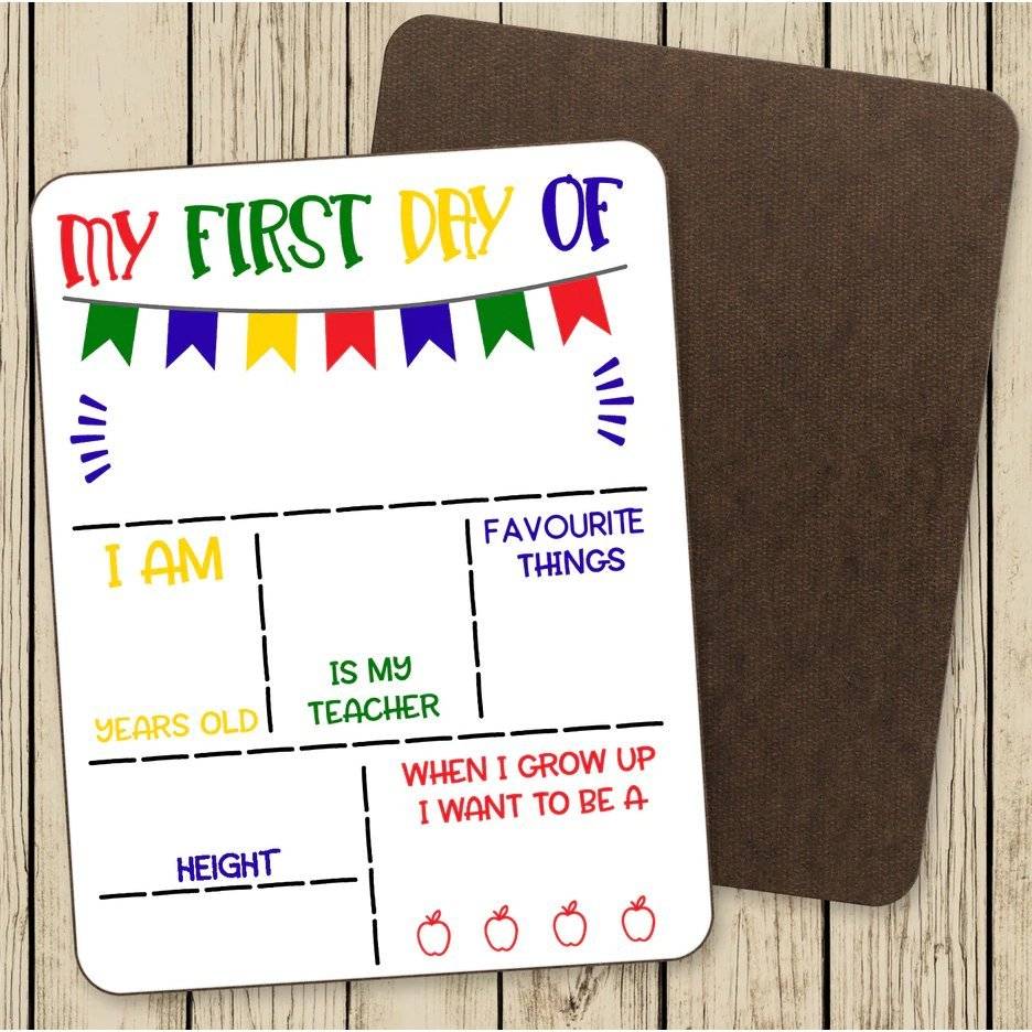 First day of School Whiteboard - Little Kids Business