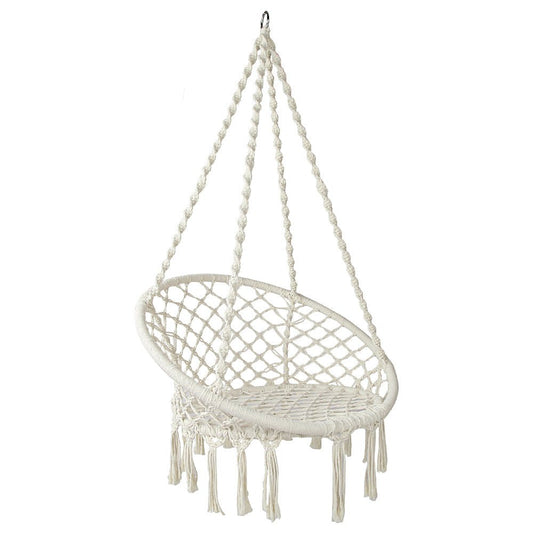 Gardeon Hammock Chair Swing Bed Relax Rope Portable Outdoor Hanging Indoor 124CM - Little Kids Business