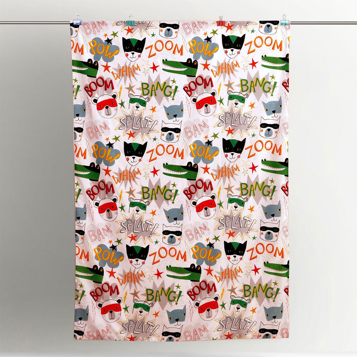 Happy Kids Superhero Quilt Cover Set Single - Little Kids Business