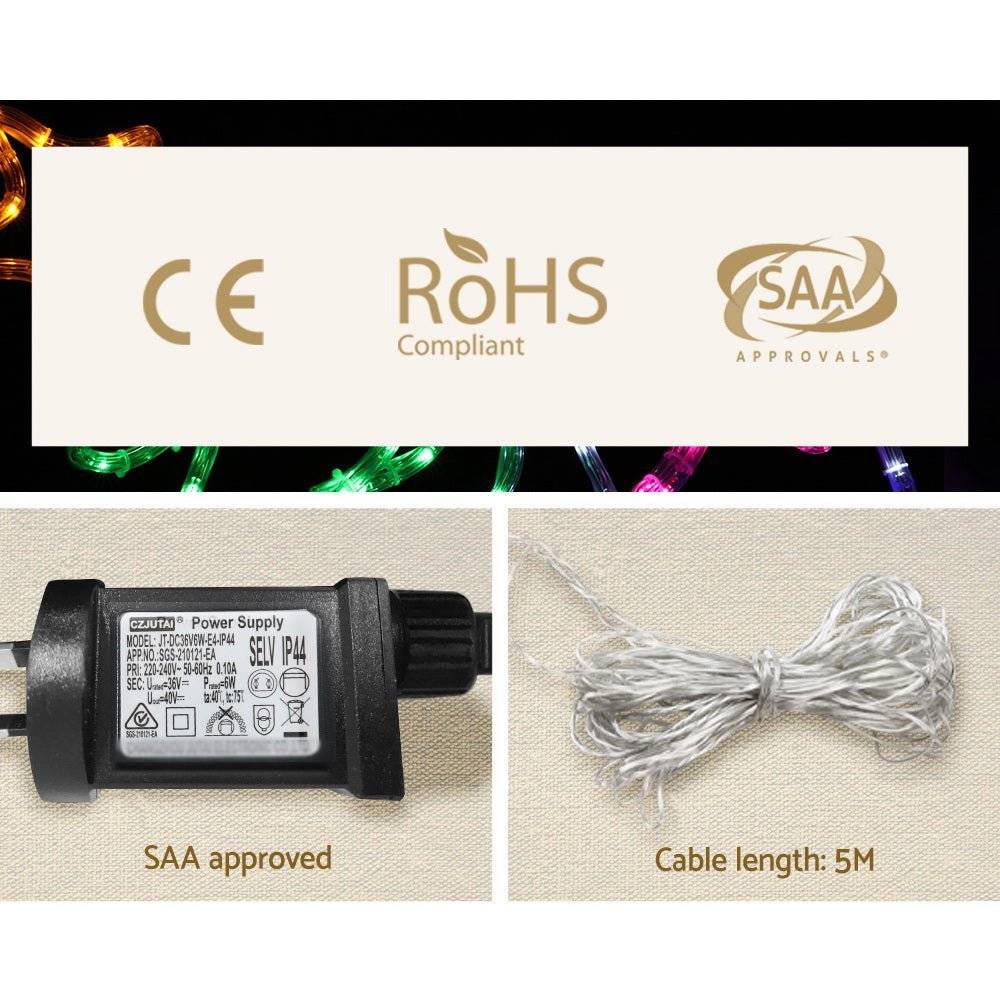 Jingle Jollys Christmas Lights Motif LED Rope Light Train Xmas Decor - Little Kids Business