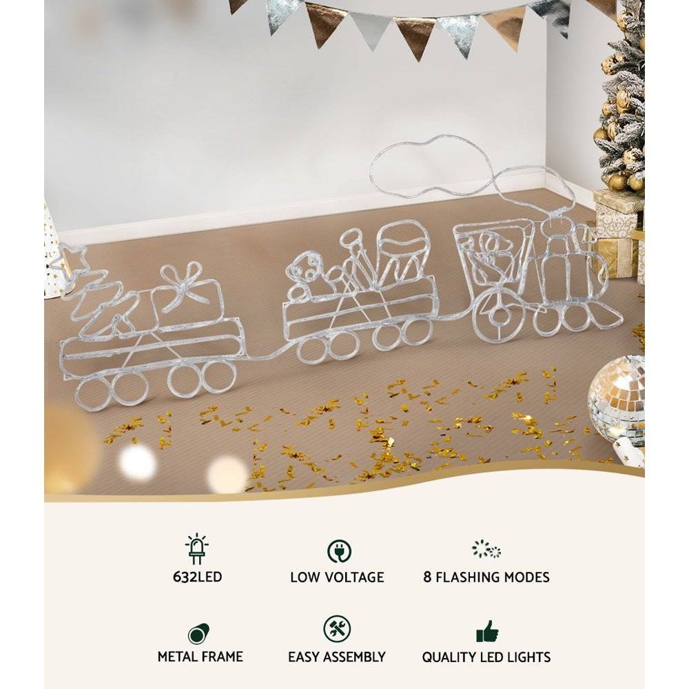 Jingle Jollys Christmas Lights Motif LED Rope Light Train Xmas Decor - Little Kids Business