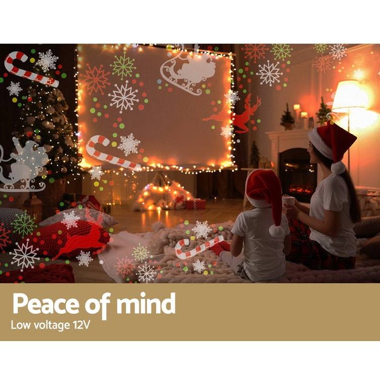 Jingle Jollys Pattern LED Laser Landscape Projector Light Lamp Christmas Party - Little Kids Business