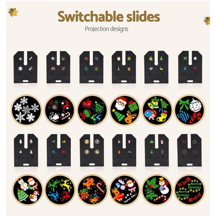Jingle Jollys Pattern LED Laser Landscape Projector Light Lamp Christmas Party - Little Kids Business