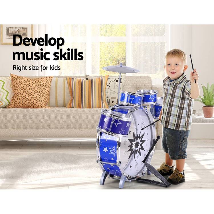 Keezi 11 Piece Kids Drum Set - Little Kids Business