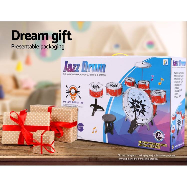 Keezi 11 Piece Kids Drum Set - Little Kids Business