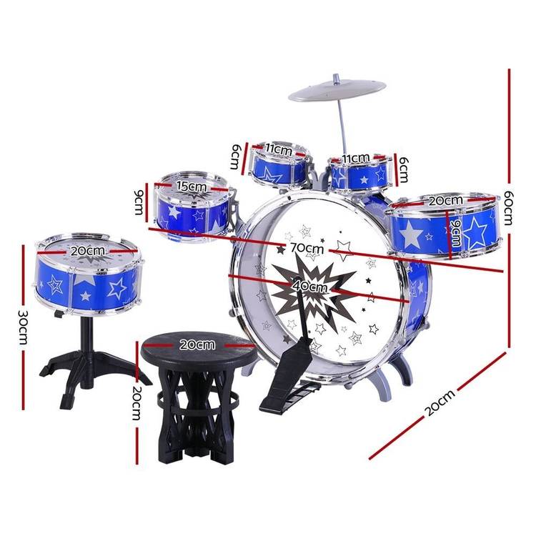 Keezi 11 Piece Kids Drum Set - Little Kids Business