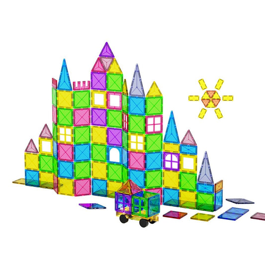 Keezi 60pcs Kids Magnetic Tiles Blocks Building Educational Toys Children Gift - Little Kids Business