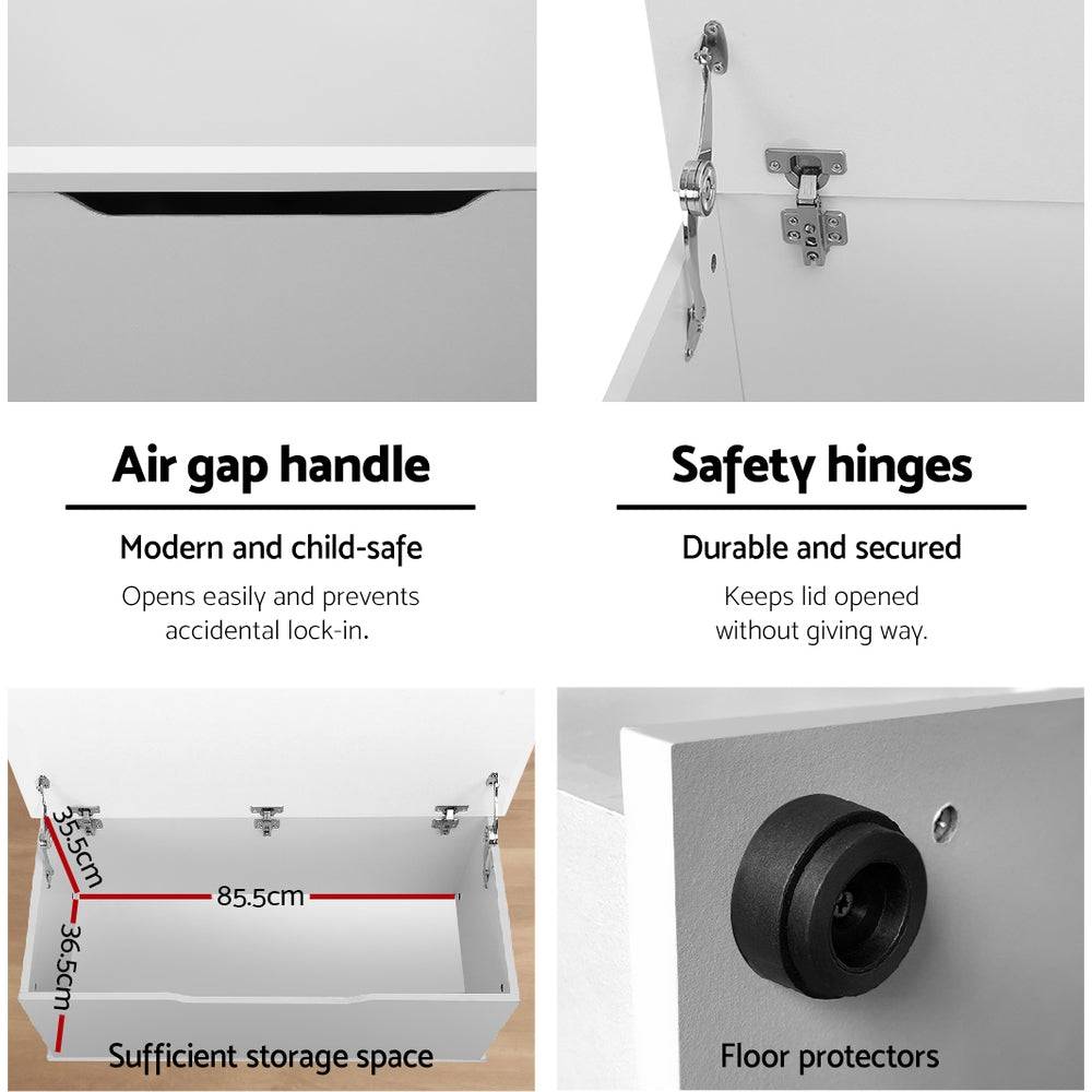 Keezi Blanket Box Kids Toy Storage Ottoman Chest Cabinet Clothes Bench Children - Little Kids Business