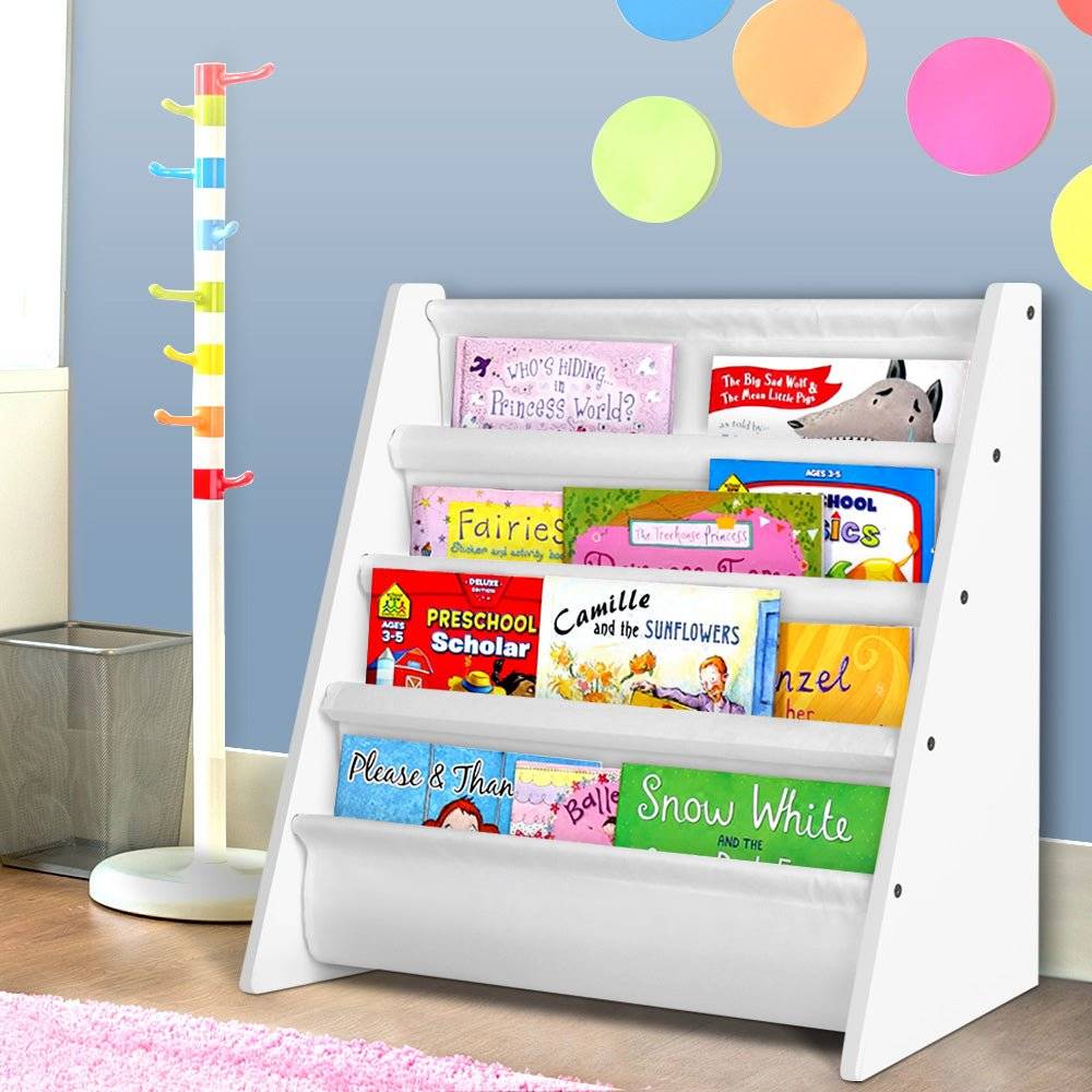 Keezi Kids Bookshelf Shelf Children Bookcase Magazine Rack Organiser Display - Little Kids Business