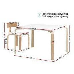 Keezi Kids Nordic 5PC Table Chair Set - Little Kids Business