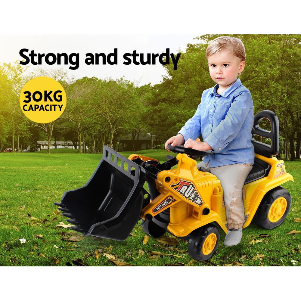 Keezi Kids Ride On Bulldozer - Yellow - Little Kids Business
