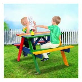 Keezi Kids Wooden Picnic Bench Set - Little Kids Business