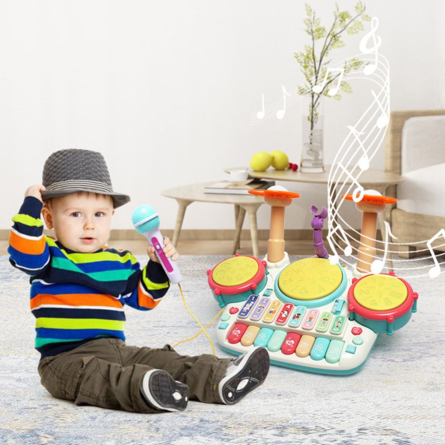 Kids Educational Toy Music Drum Set - Little Kids Business