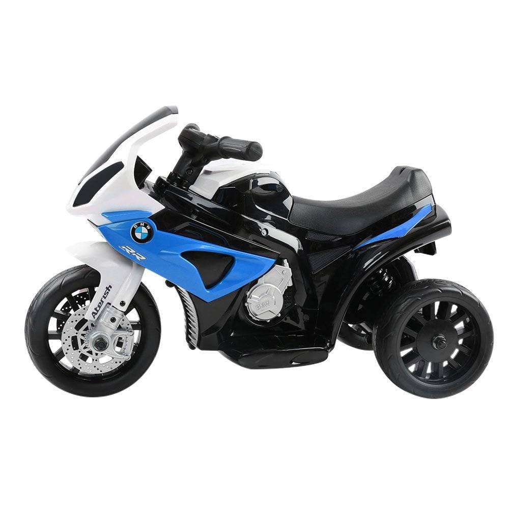 Kids Ride On Motorbike BMW Licensed S1000RR Motorcycle Car Blue - Little Kids Business