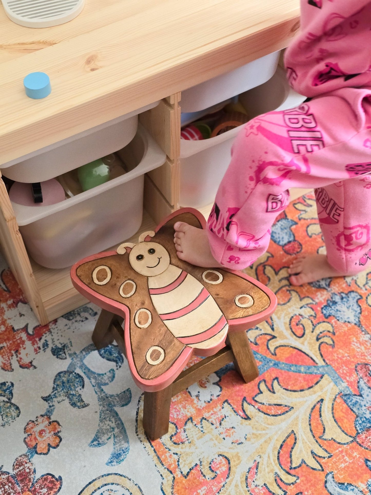 Kids Wooden Stool Butterfly (various designs available) - Little Kids Business