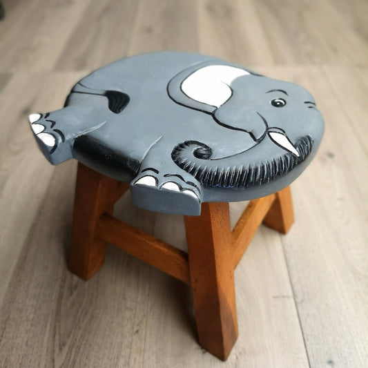 Kids Wooden Stool Elephant (various designs available) - Little Kids Business
