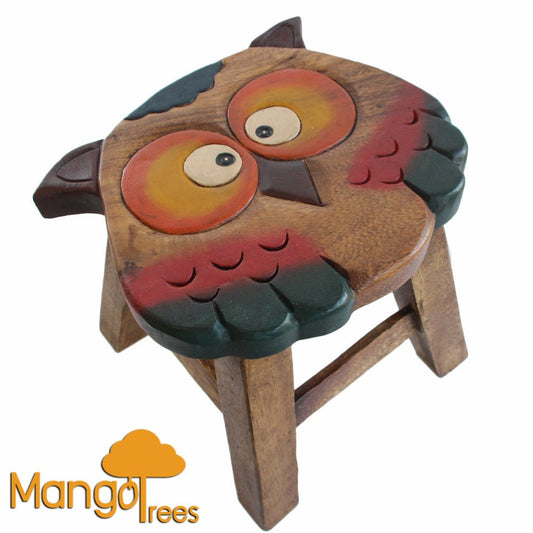 Kids Wooden Stool Owl (various designs available) - Little Kids Business