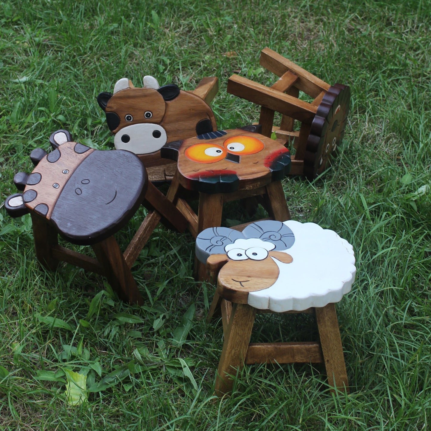 Kids Wooden Stool Ram/Sheep (other designs available) - Little Kids Business