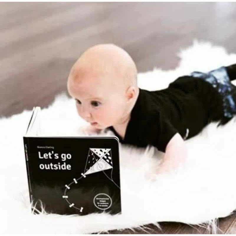 Let's Go Outside Baby Developmental Board Book - Little Kids Business