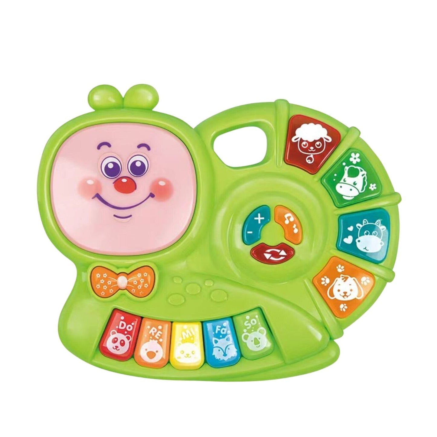 Little Kids Piano Keyboard Music Sensory Toy with Snail Shape Design Green - Little Kids Business