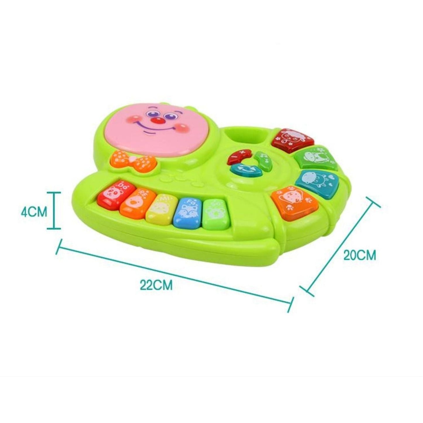 Little Kids Piano Keyboard Music Sensory Toy with Snail Shape Design Green - Little Kids Business