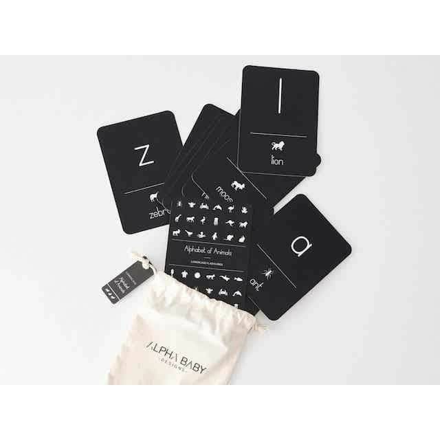 Lowercase Animal Alphabet Flash Cards - Little Kids Business