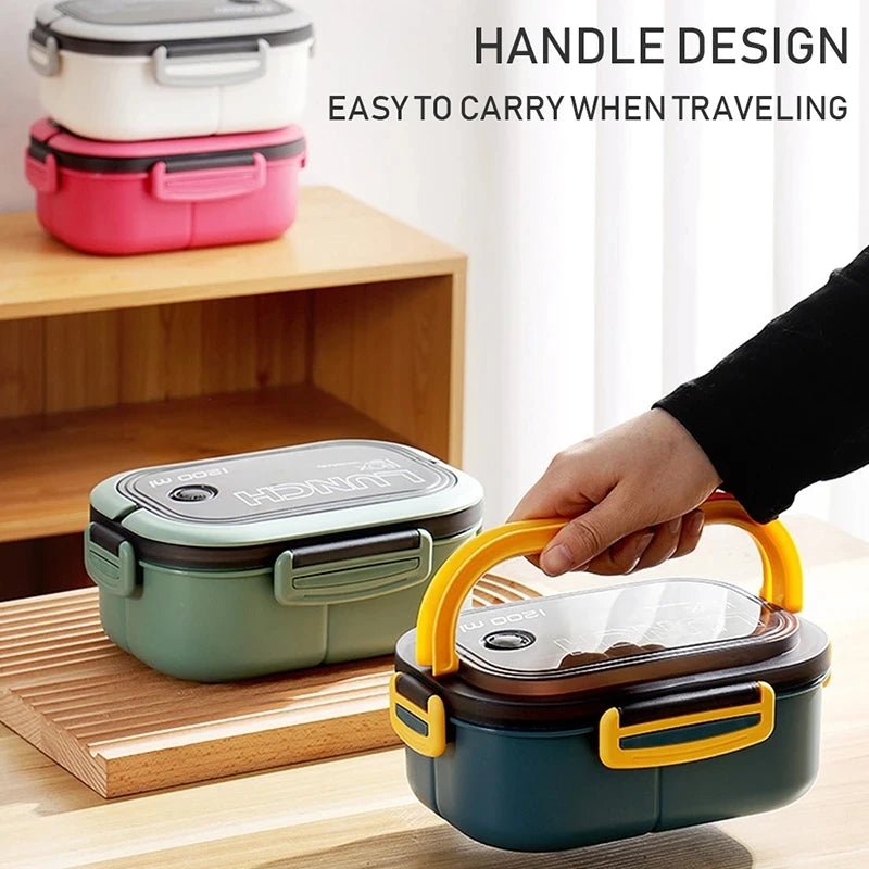 Lunch Box For School Kids Bento Compartments Microwavable - Little Kids Business