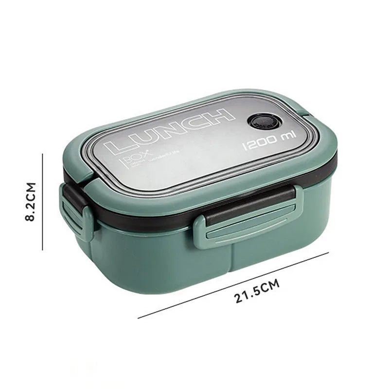 Lunch Box For School Kids Bento Compartments Microwavable - Little Kids Business