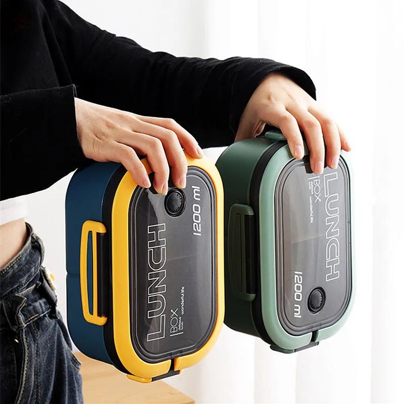 Lunch Box For School Kids Bento Compartments Microwavable - Little Kids Business