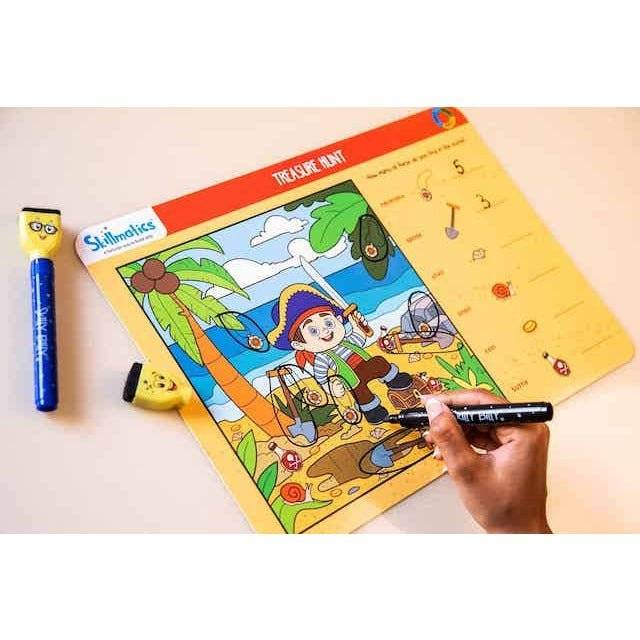 Pre-Math And Numbers - Kids Early Education - 17 Write & Wipe Educational Games For Children - Little Kids Business