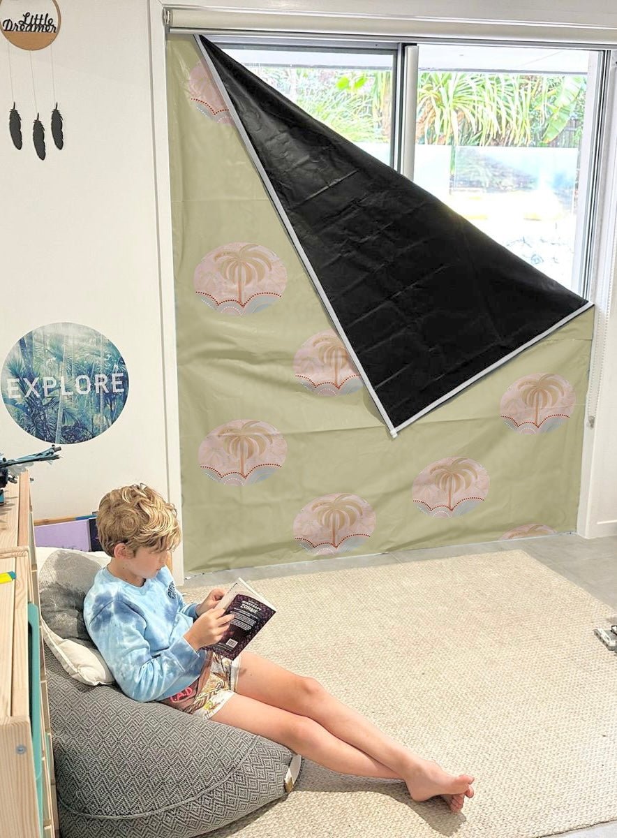 PRE ORDER - Mahalo Eco Blackout Blinds (Green or Pink Style) - Little Kids Business