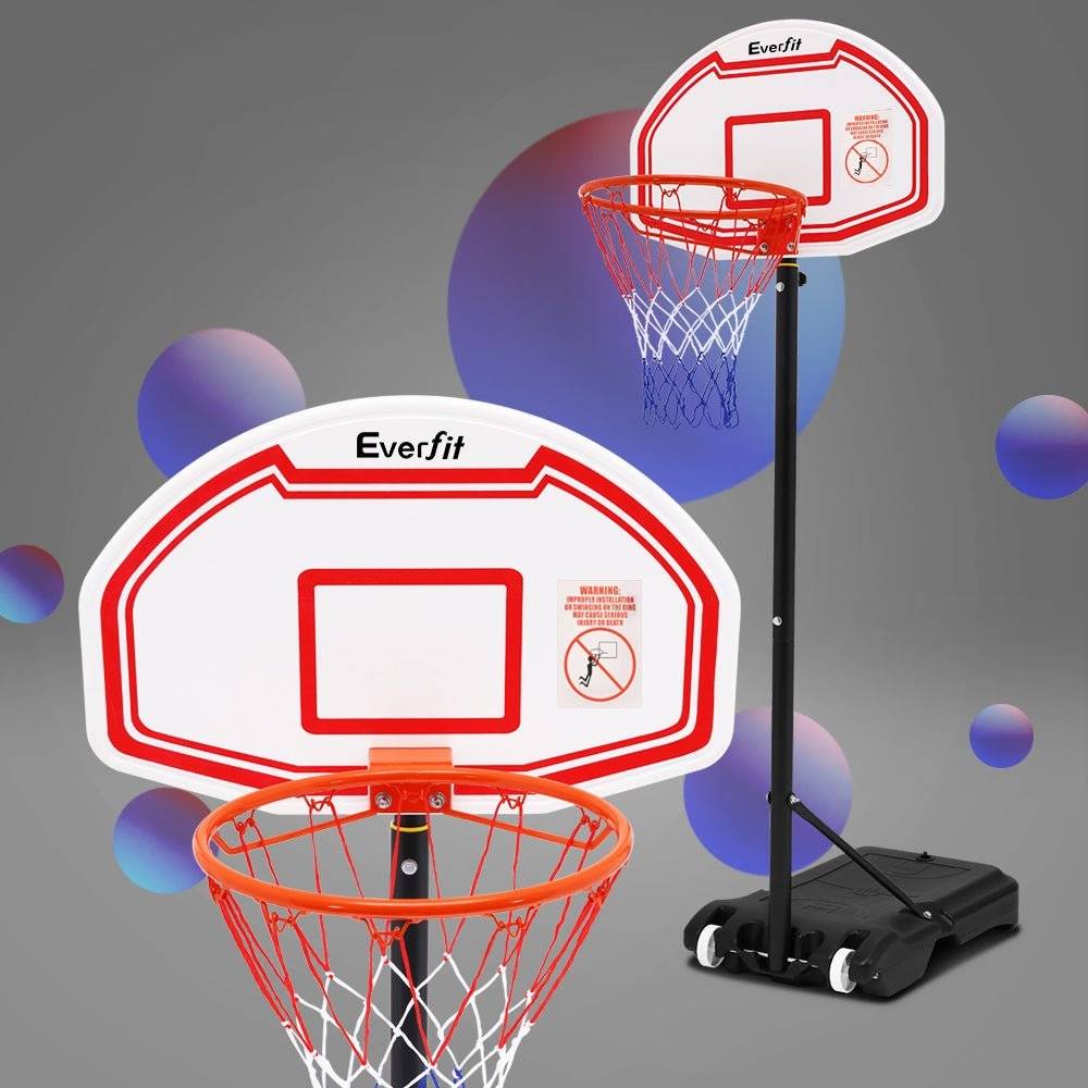 Pro Portable Basketball Stand System Hoop Height Adjustable Net Ring - Little Kids Business