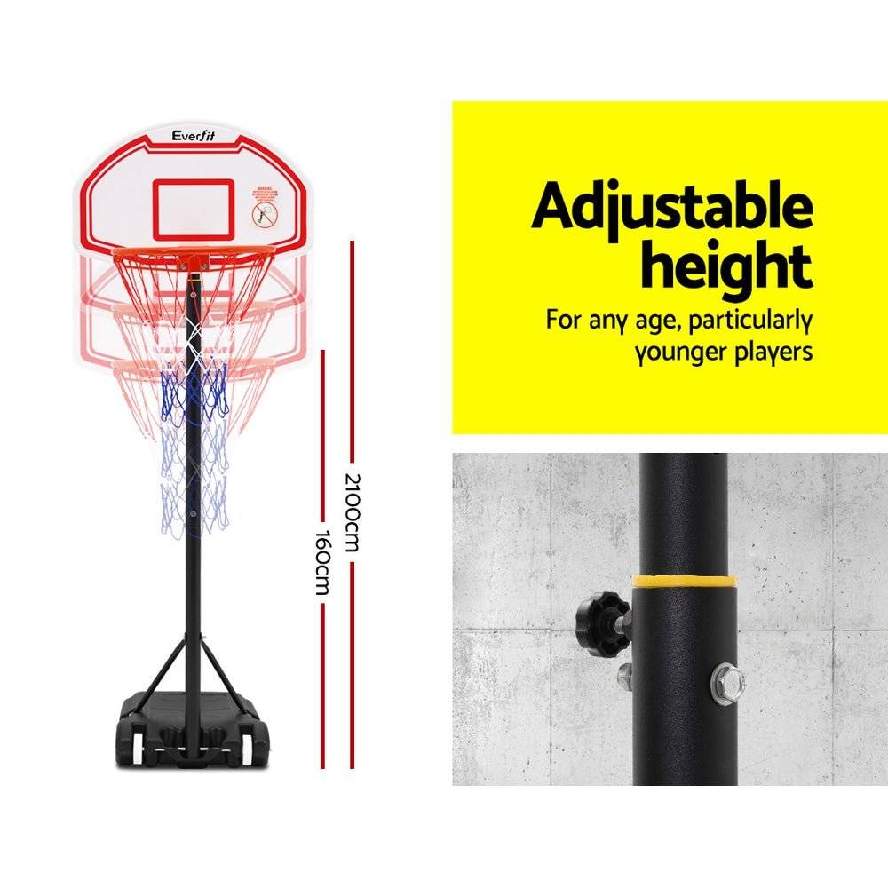 Pro Portable Basketball Stand System Hoop Height Adjustable Net Ring - Little Kids Business