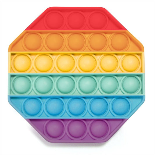 Rainbow Octagon Push And Pop Its - Little Kids Business